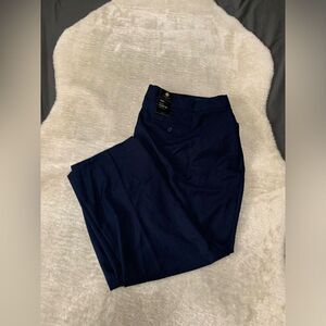 New JM Collection Blue Womens Plus Curvy Fit Straight Leg Blue Pants‎ Size 28W P